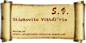 Stipkovits Viktória névjegykártya